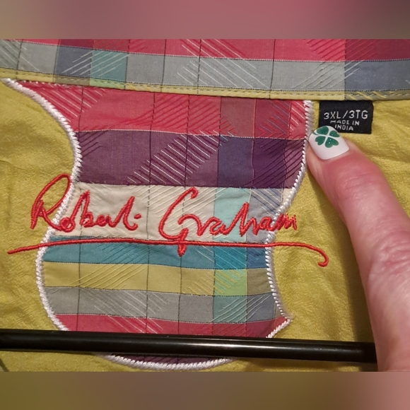 Men's Robert Graham button down. Size 3XL. Paisley pattern and bold colors! - Picture 3 of 3